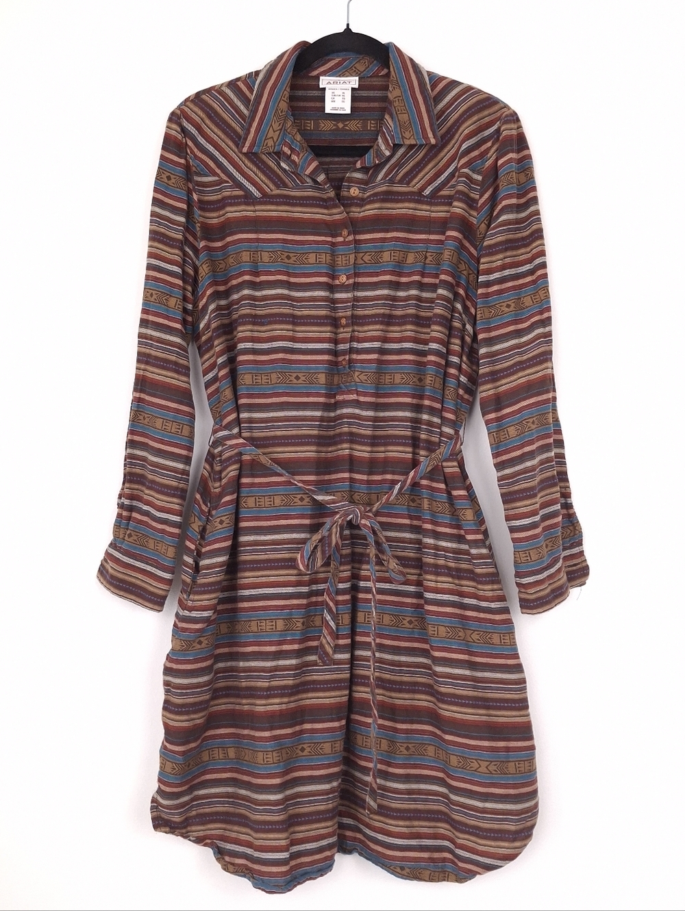 Ariat Sedona Dress Southwestern cowgirl Western Aztec boho festival long sleeve